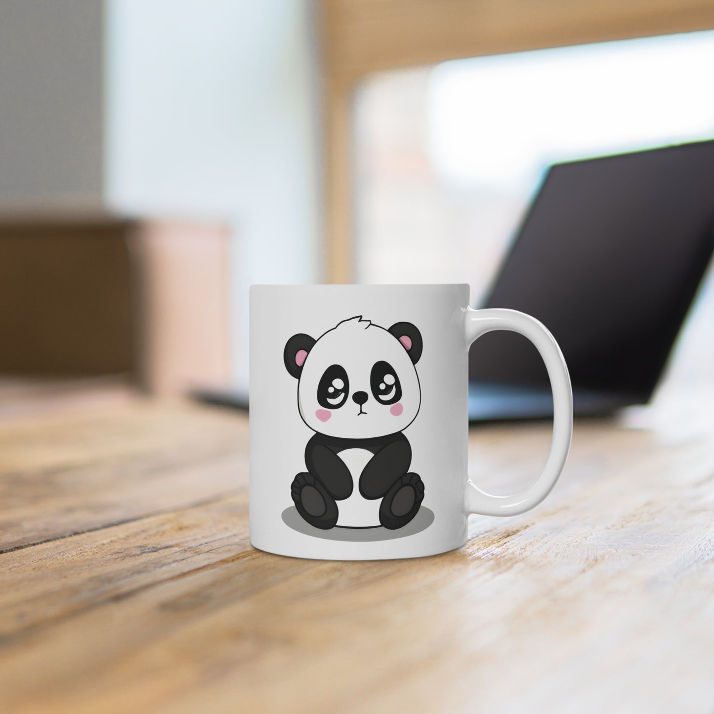 Mug en céramique "Petite gorgée, grande paix intérieure" avec notre adorable petit panda.