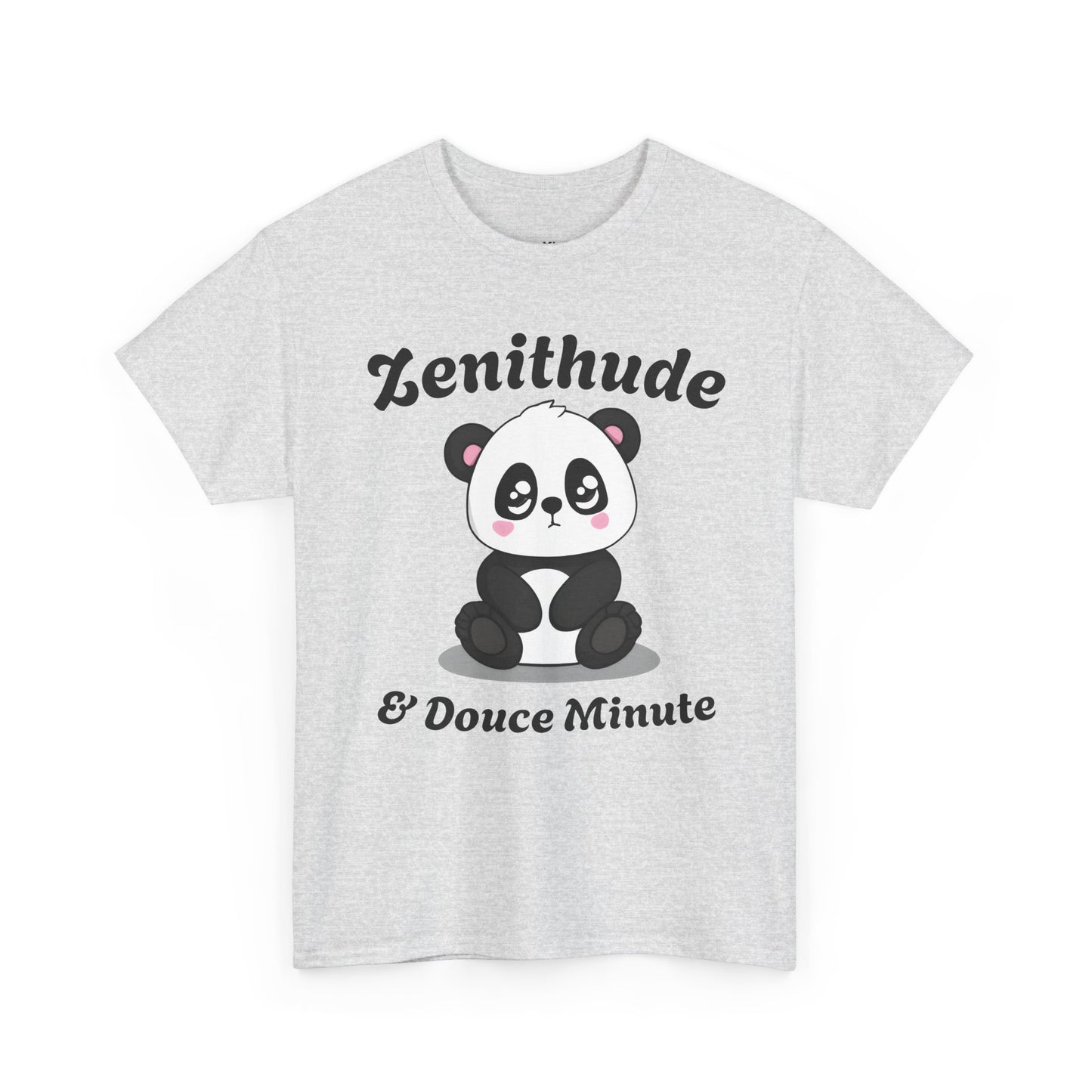 T-shirt unisex 100% coton "Zenithude & Douce Minute" avec notre adorable petit panda
