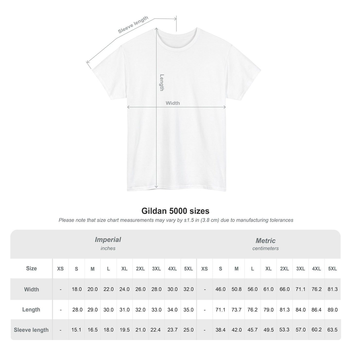 T-shirt unisex 100% coton.